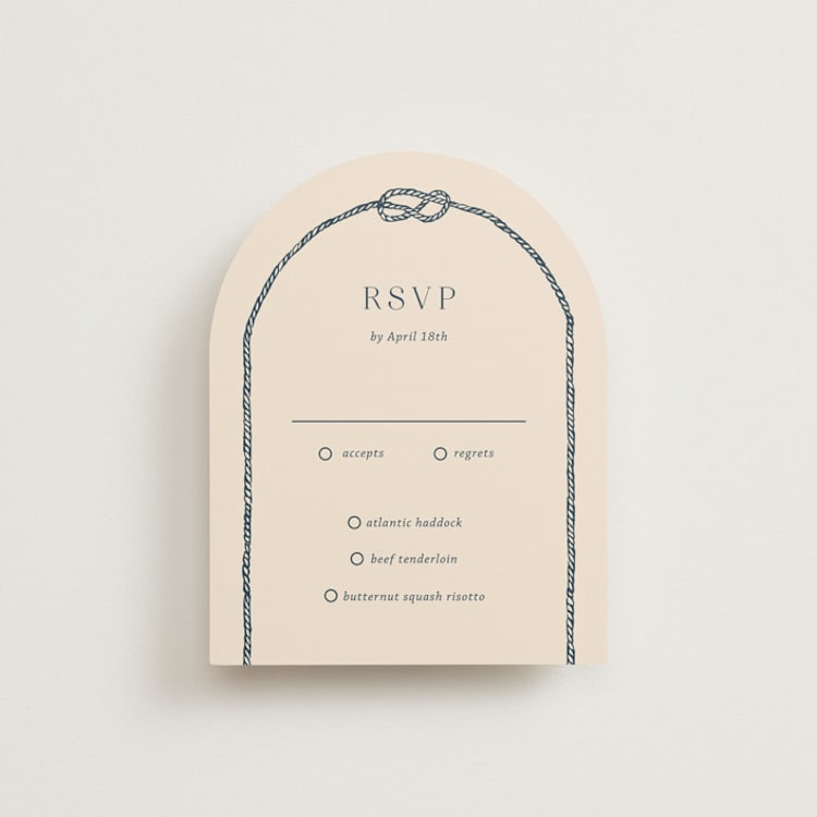 "nautical nuptials" - RSVP Cards in Sea Breeze by Rebecca Durflinger - Front