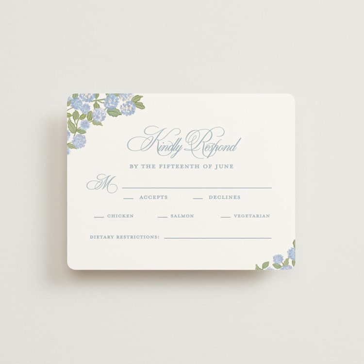 "Coastal crest" - RSVP Cards in Ocean by Creo Study - Front