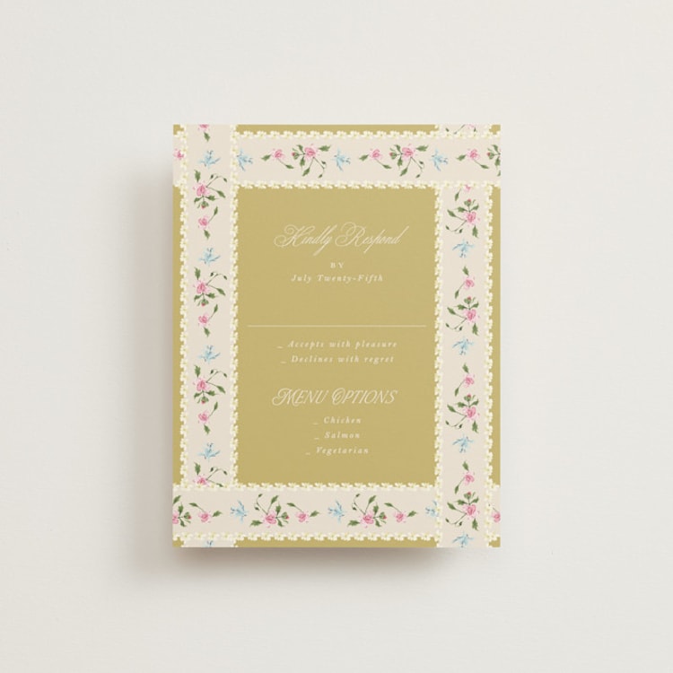 "whimsey floral" - RSVP Cards in English Garden by Phrosné Barwood - Front