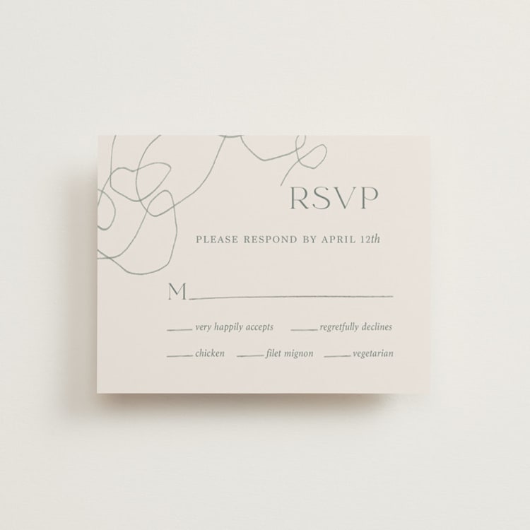 "Blue Jean Baby" - RSVP Cards in Ocean by Chelsea Petaja - Front