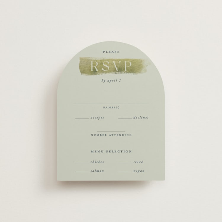 "Bluestem Fields" - RSVP Cards in Meadow by Holly Whitcomb - Front