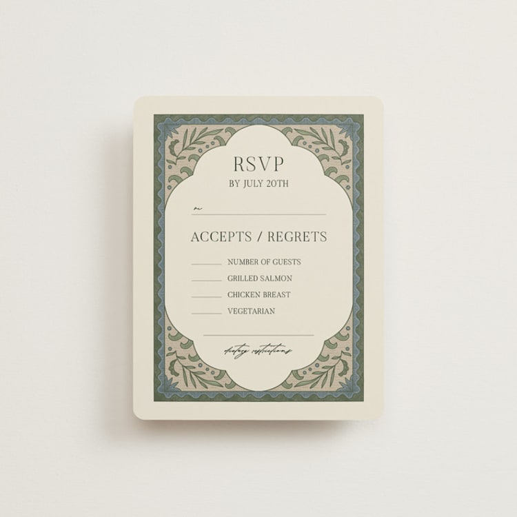 "century" - RSVP Cards in Robin's Egg by Jen Owens - Front