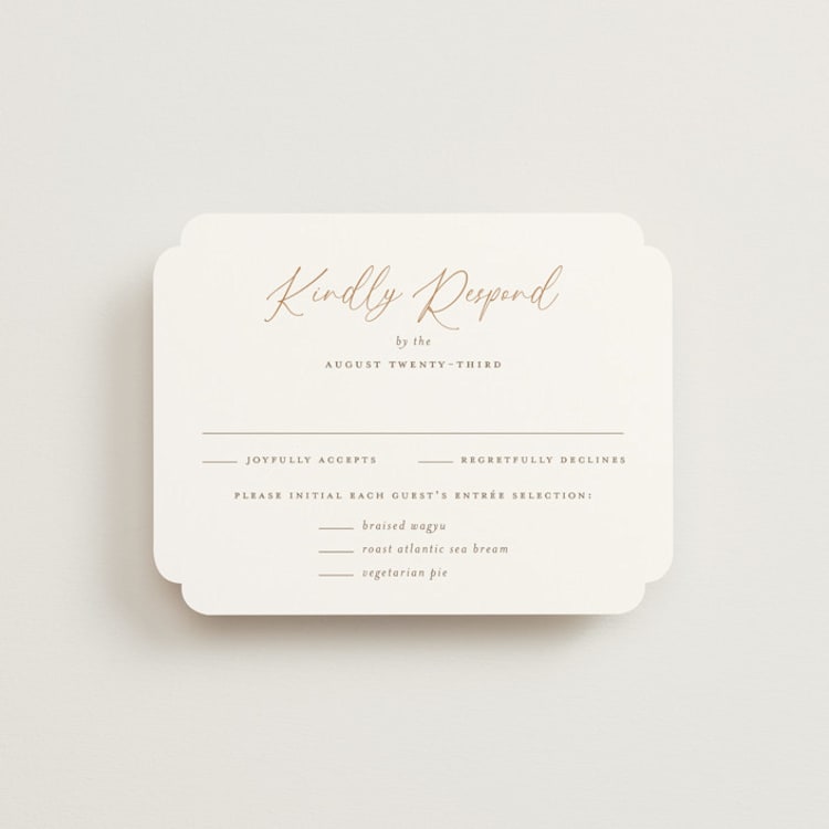"Kouignette" - RSVP Cards in Chiffon by chocomocacino - Front