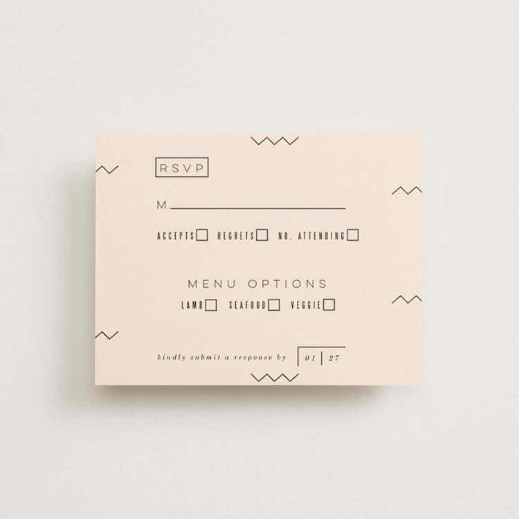 "adagio" - RSVP Cards in Lilac by Meg Gleason - Front
