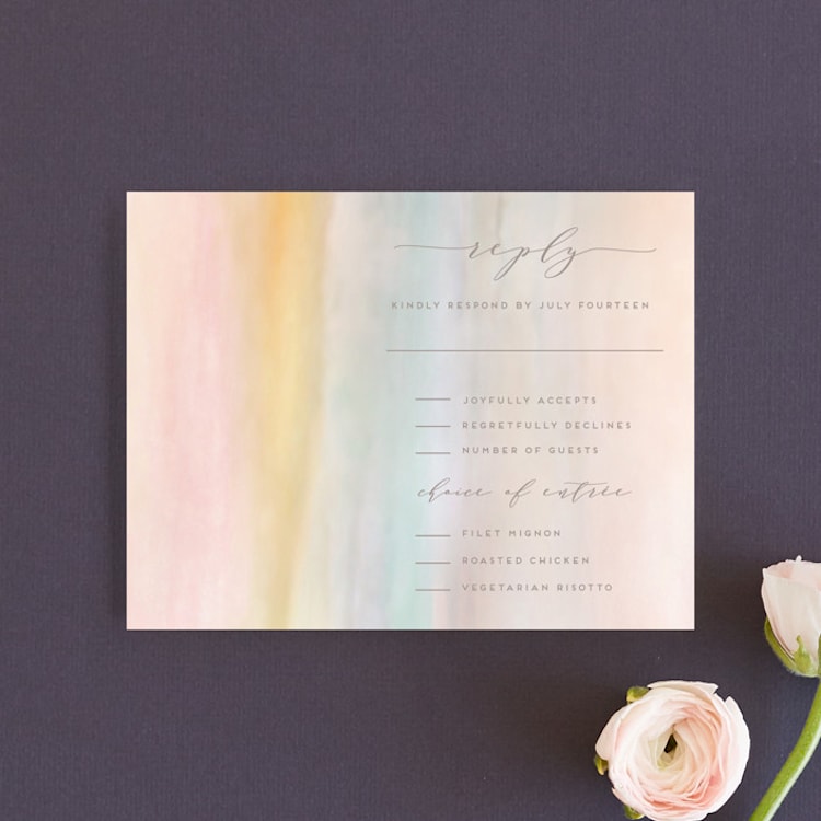 "Off Shore" - RSVP Cards in Dawn by Grace Kreinbrink - Front