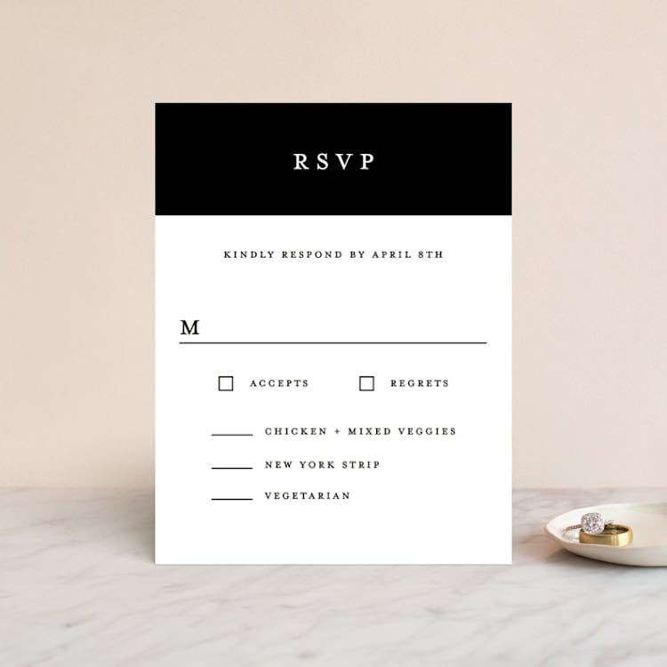 "Elemental" - RSVP Cards in Cloud by Snow and Ivy - Front