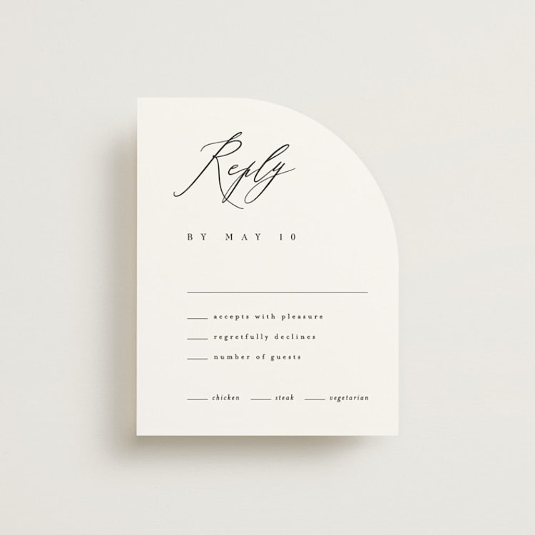 "Corison" - RSVP Cards in Classic by Kelly Schmidt - Front