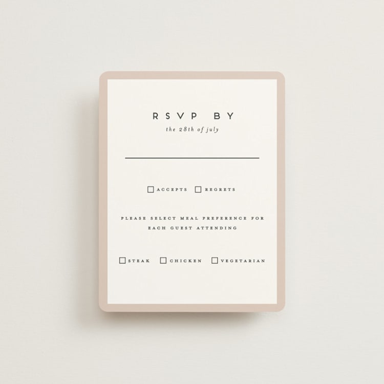 "Picturesque" - RSVP Cards in Linen by Christie Garcia - Front