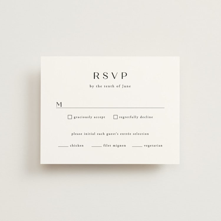 "Arguello" - RSVP Cards in Diamond by Annie Shapiro - Front