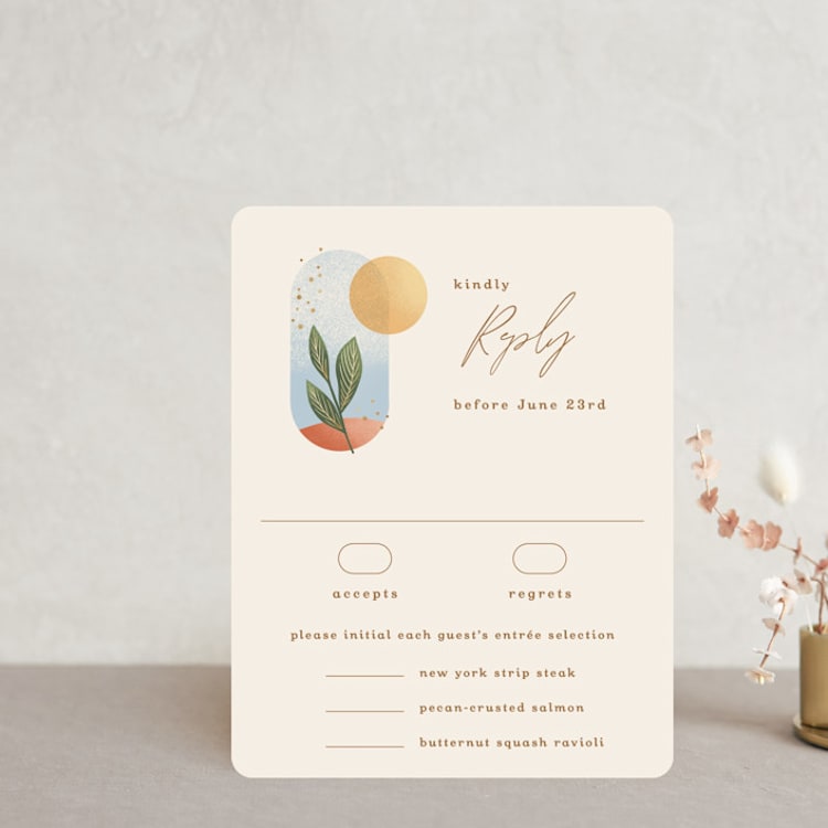 "Essence" - RSVP Cards in Ivory by Laura Bolter - Front