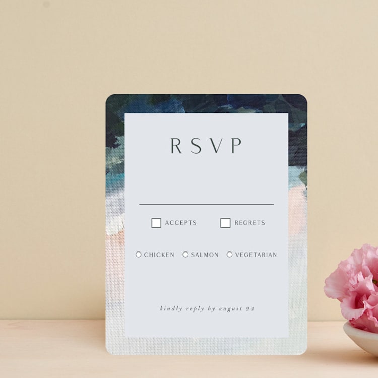 "Evelyn" - RSVP Cards in Capri by Nicole Walsh - Front