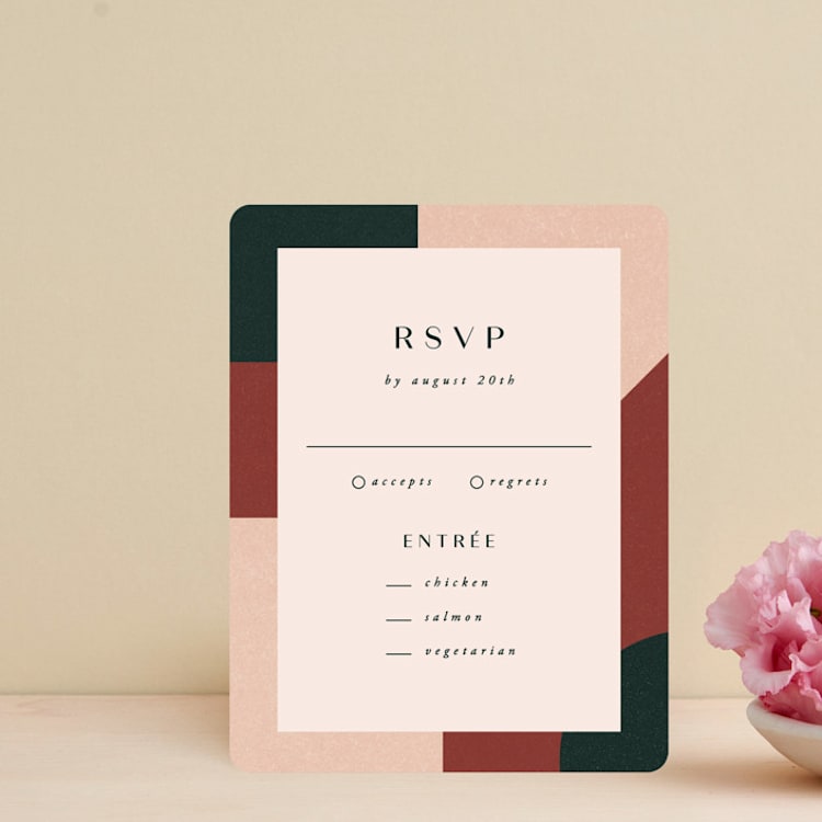 "archway" - RSVP Cards in Forest by Jen Banks - Front