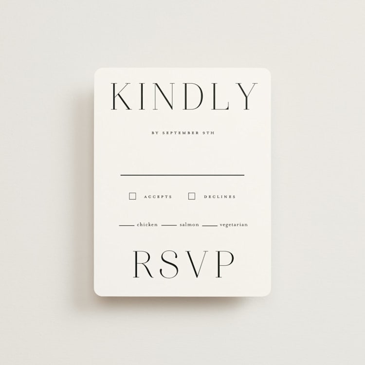 "conjoin" - RSVP Cards in Pearl by Alethia Frye - Front