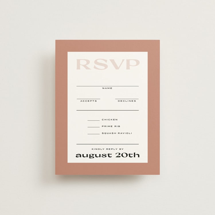 "margaux" - RSVP Cards in Sand by Lindsay Stetson Thompson - Front