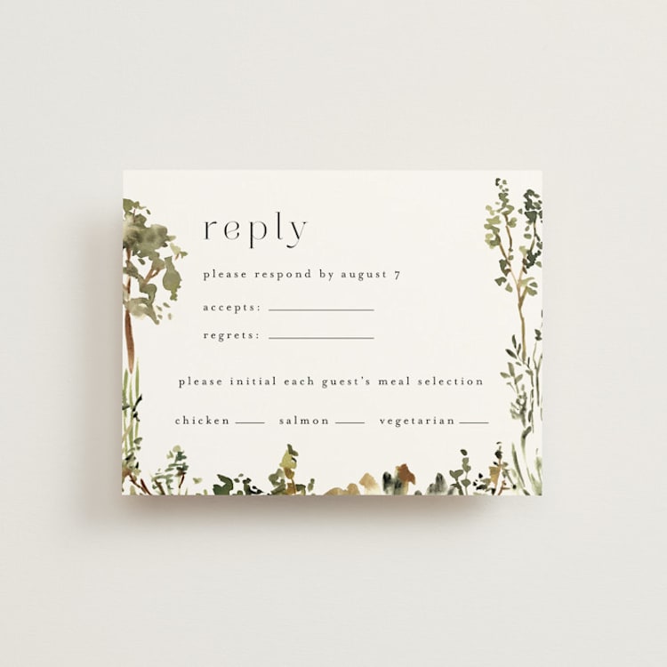 "We Walk Together" - RSVP Cards in Evergreen by Petra Kern - Front