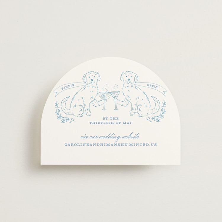 "Royalty" - RSVP Online Enclosure Cards in Capri by Creo Study - Front