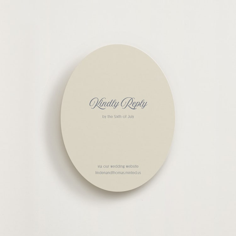 "Ritzy" - RSVP Online Enclosure Cards in French Blue by Nicoletta Savod - Front