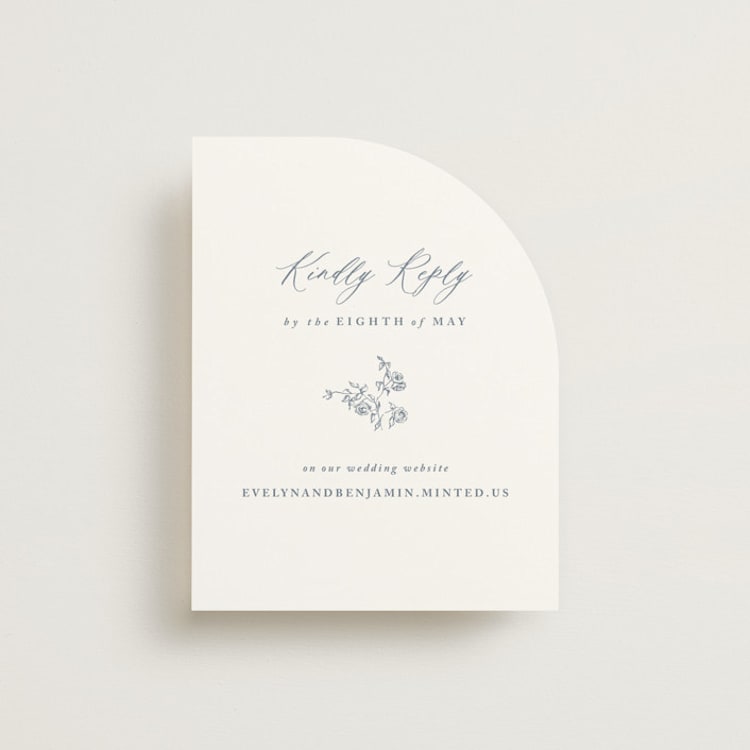 "Close to my Heart" - RSVP Online Enclosure Cards in Twilight Whisper by Design Lotus - Front