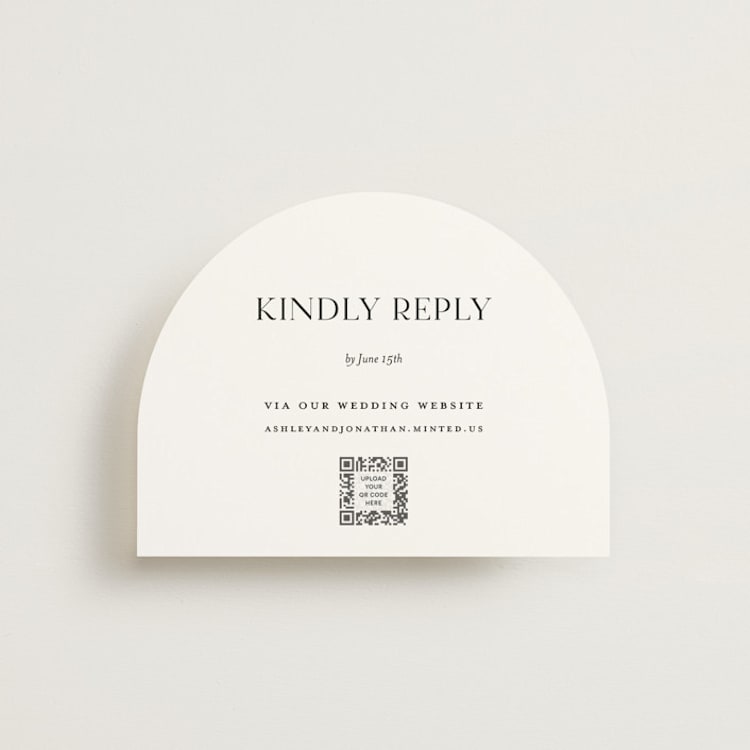 "Have and Hold" - RSVP Online Enclosure Cards in Porcelain by Eric Clegg - Front