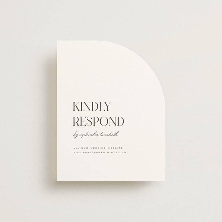 "Clarity" - RSVP Online Enclosure Cards in Diamond by Heather Cairl - Front