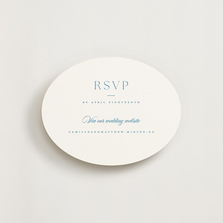 "Gwenyth" - RSVP Online Enclosure Cards in Neptune by Kristie Kern - Front