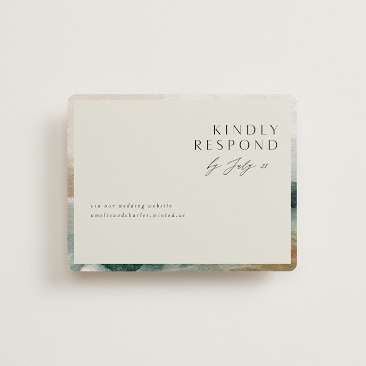 "Sunset Waves" - RSVP Online Enclosure Cards in Marine by Nicoletta Savod - Front
