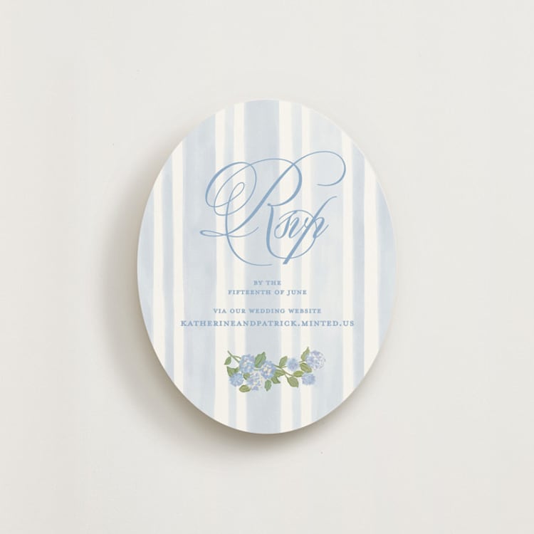 "Coastal crest" - RSVP Online Enclosure Cards in Ocean by Creo Study - Front