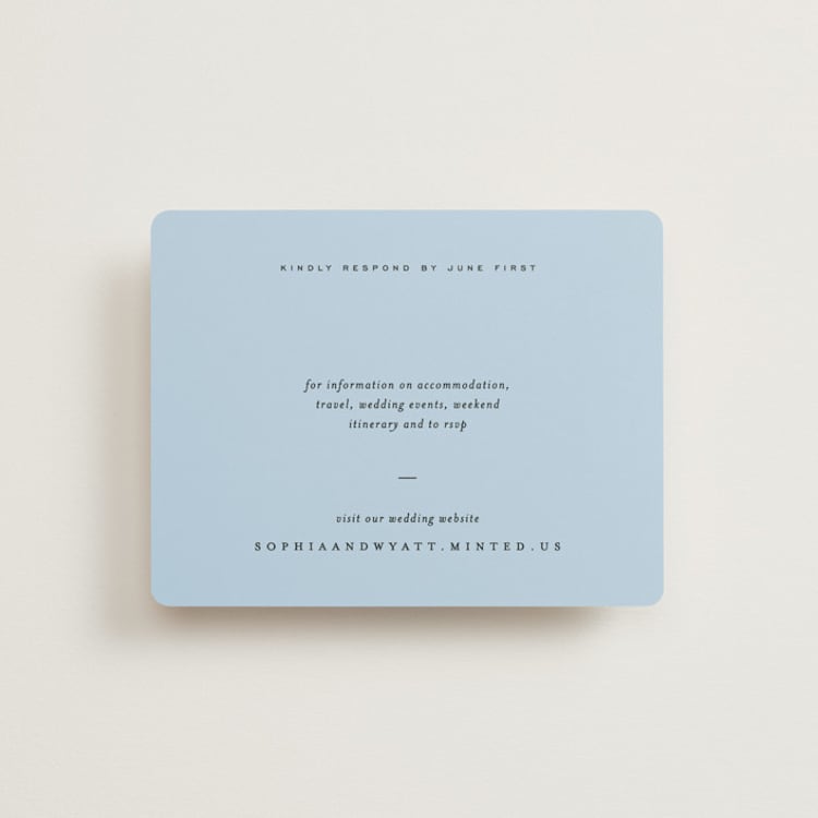 "Tarte Tatin" - RSVP Online Enclosure Cards in Sky by Blustery August - Front