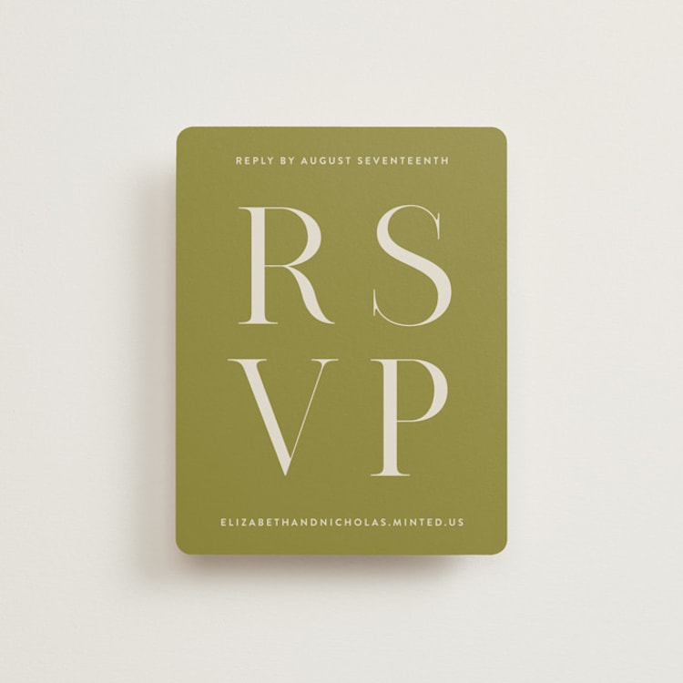 "Lavender Dreams" - RSVP Online Enclosure Cards in Lilac Dreams by Design Lotus - Front