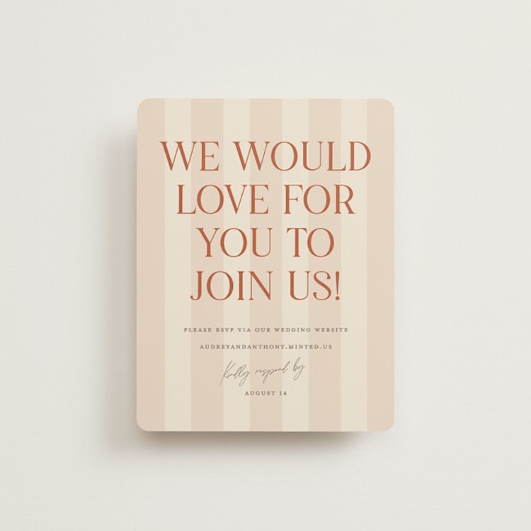 "Ambrosial" - RSVP Online Enclosure Cards in Butter by Pixel and Hank - Front