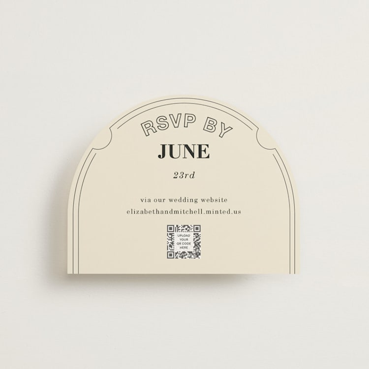 "Sealed" - RSVP Online Enclosure Cards in Daisy by Baumbirdy - Front