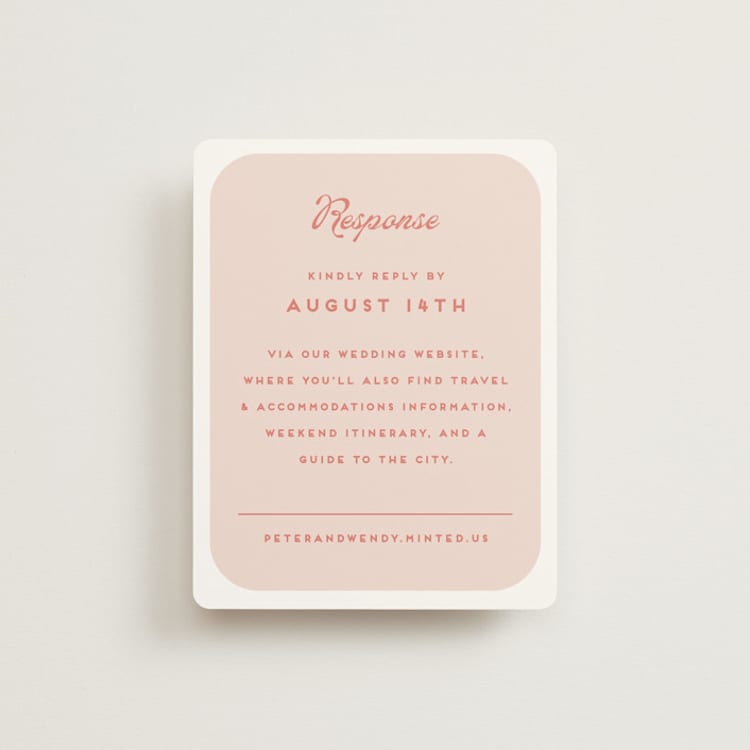 "Penumbra" - RSVP Online Enclosure Cards in Garden by Snow and Ivy - Front