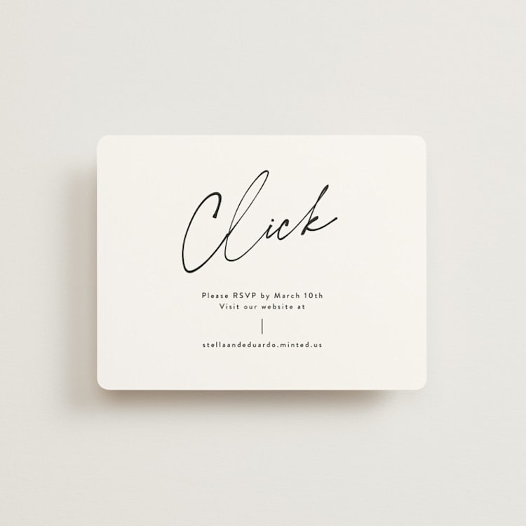 "Courthouse" - RSVP Online Enclosure Cards in Midnight by Susan Brown - Front