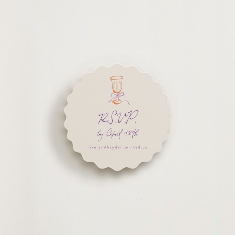 "tablescape drawing" - RSVP Online Enclosure Cards in Hydrangea by Cass Loh - Front