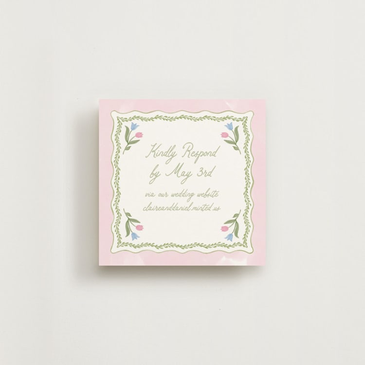 "Folk Garden" - RSVP Online Enclosure Cards in Garden by Creo Study - Front