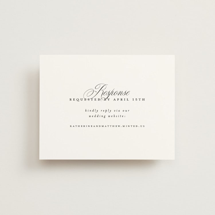 "Sacrament" - RSVP Online Enclosure Cards in Cloud by Heather Cairl - Front