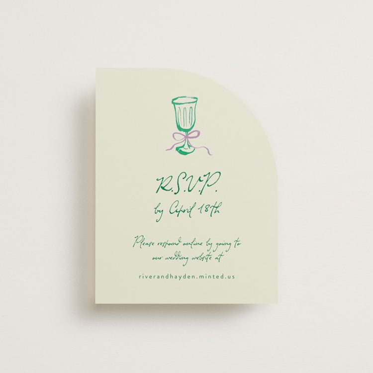 "tablescape drawing" - RSVP Online Enclosure Cards in Garden by Cass Loh - Front