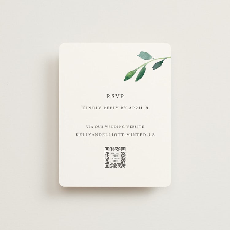 "Spring Wildflowers" - RSVP Online Enclosure Cards in Floral by Mere Paper - Front