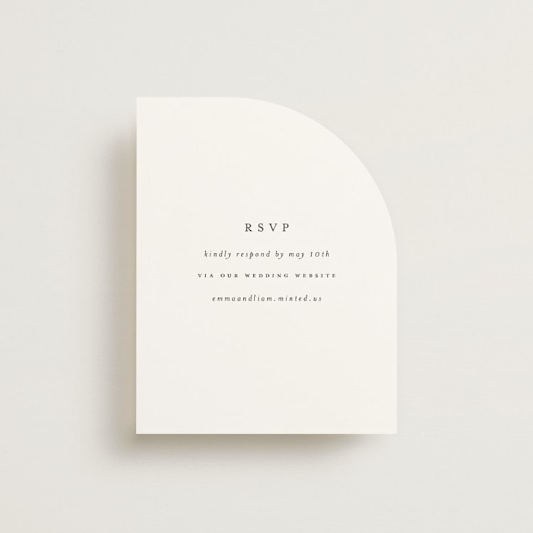 "A Thousand Years" - RSVP Online Enclosure Cards in Classic White by Design Lotus - Front