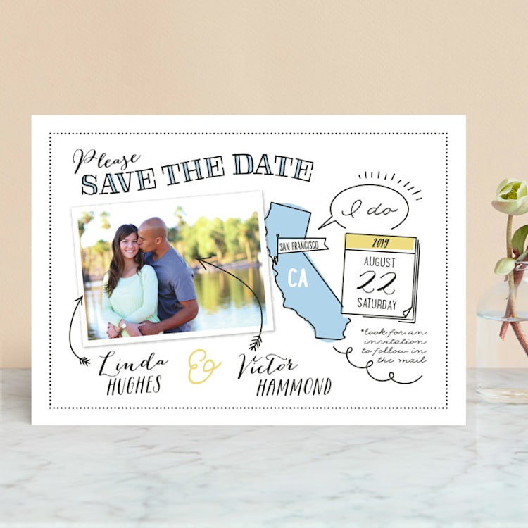 "Write It In Ink" - Save the Dates in Sky by Ann Gardner - Front