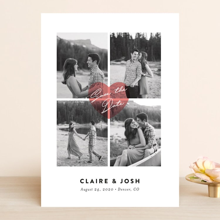 "Pure Love" - Save the Dates in Blush by Jana Volfova - Front