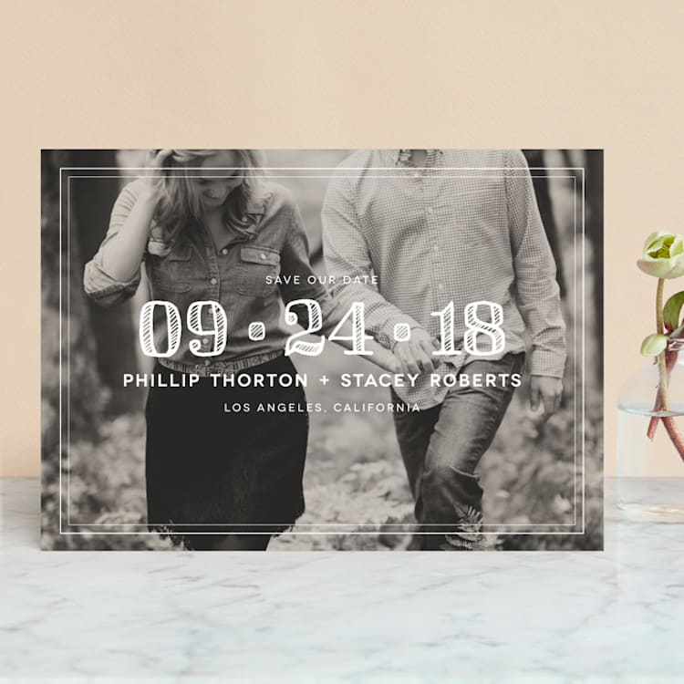 "Modern Romance" - Save the Dates in Cotton by Shirley Lin Schneider - Front