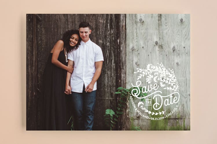 "Wildflower" - Save the Dates in Snow by Lehan Veenker - Front