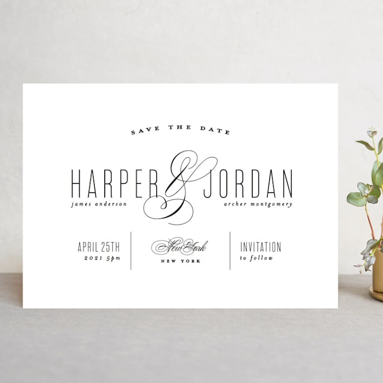 "Scripted Ampersand" - Save the Dates in Midnight by Roxy Cervantes - Front