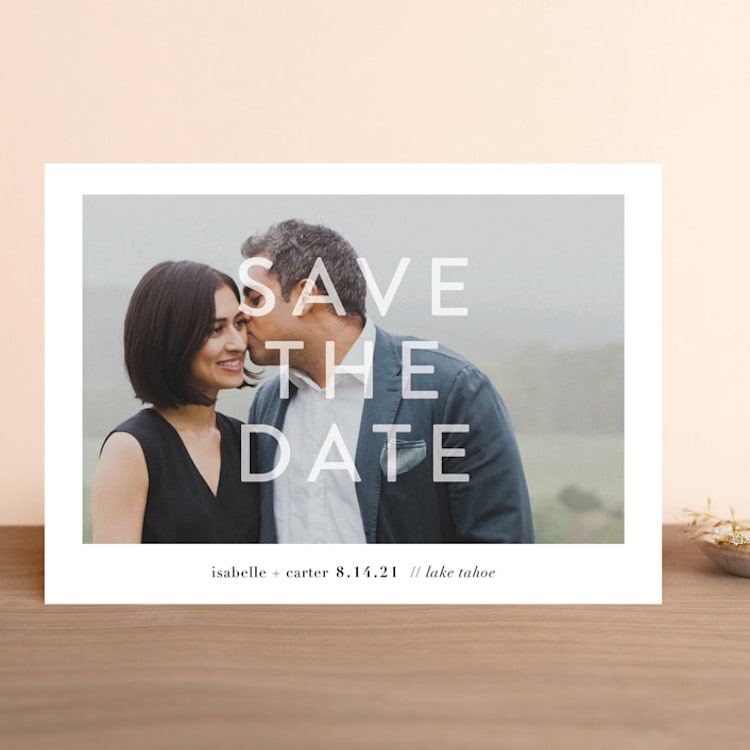 "You + Me" - Save the Dates in Snow by Robin Ott - Front