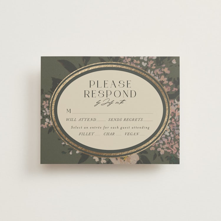 "Madison" - RSVP Cards in Thyme by Itsy Belle Studio - Front