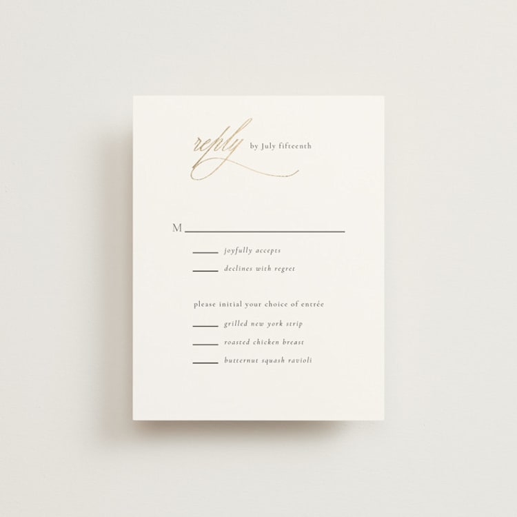 "Aligned" - RSVP Cards in Spun Sugar by Jessica Williams - Front
