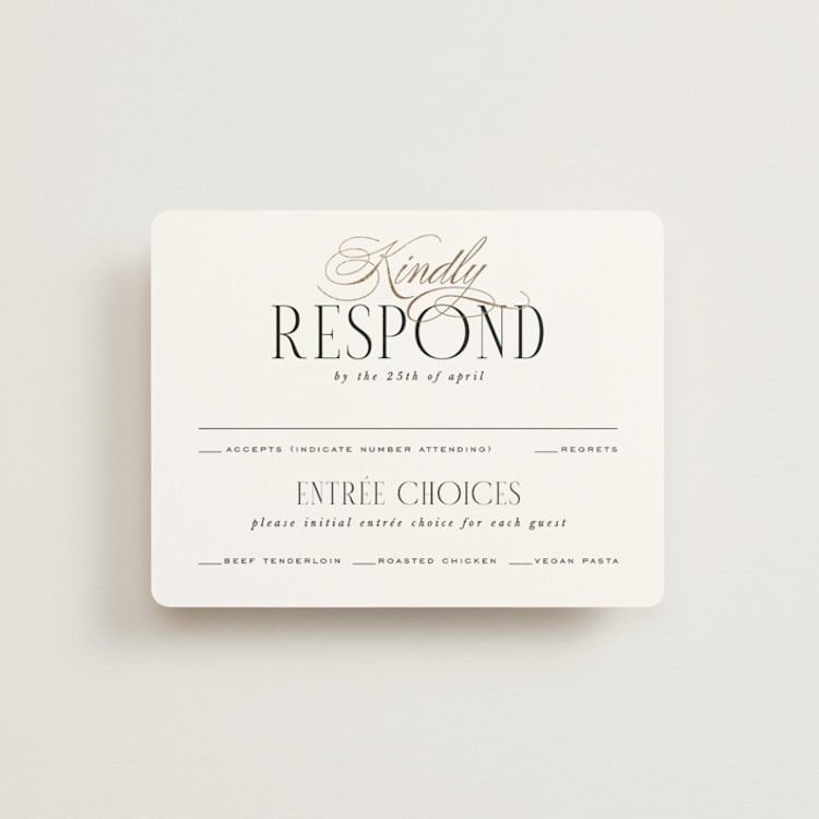 "Unite" - RSVP Cards in Opal by Leah Bisch - Front