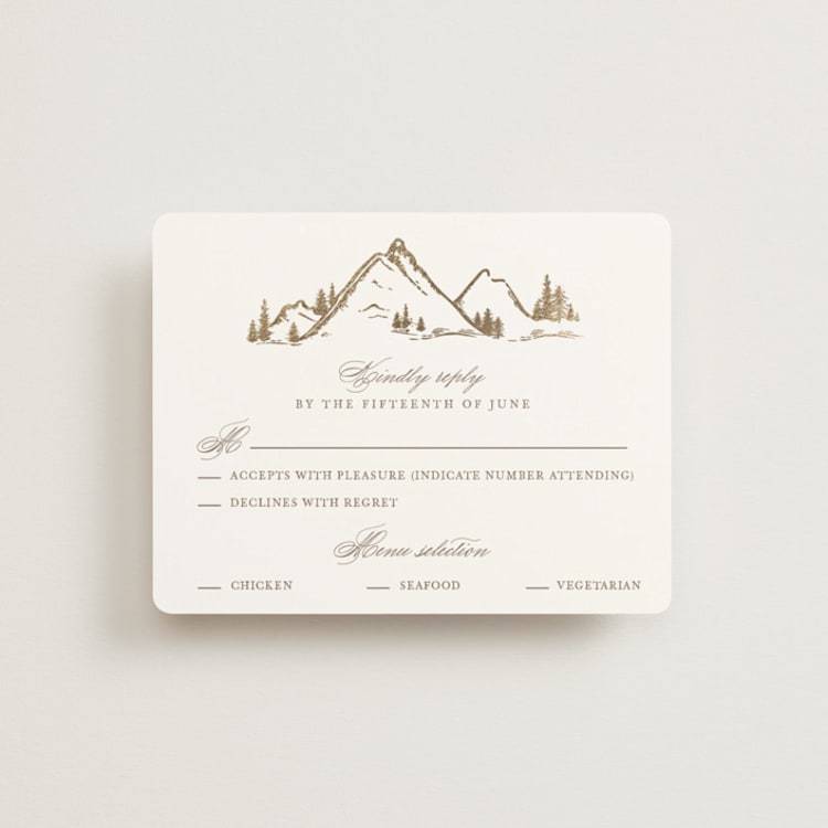 "Colorado" - RSVP Cards in Earth by Mansi Verma - Front