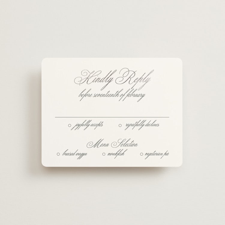 "toulomotiri" - RSVP Cards in Sugar by chocomocacino - Front
